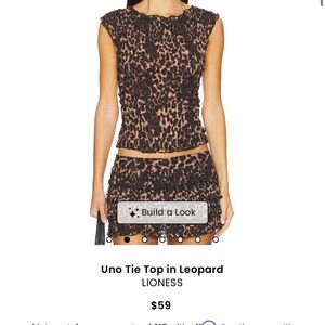 Lioness Brown Leopard Print Blouse
